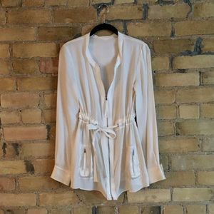 HOST PICK ✨Silk tie waist tunic jacket